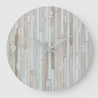 PASTEL BEACH WOOD CLOCK
