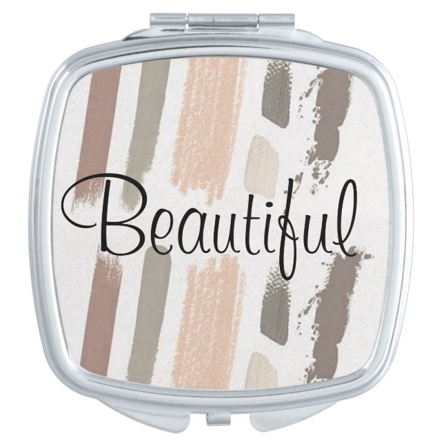 Pastel Beautiful Compact Mirror (Front)
