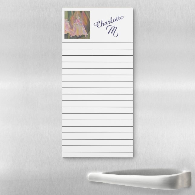 Pastel Bell Flowers Magnetic Notepad (In Situ)