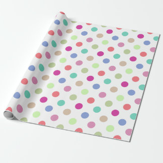 Pastel Big Dot Polka Dot Wrapping Paper
