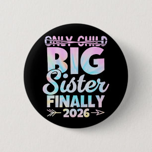 Pastel Big Sister 2026 Unique Pregnancy Reveal Button