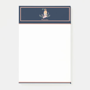 Pastel bird post-it notes