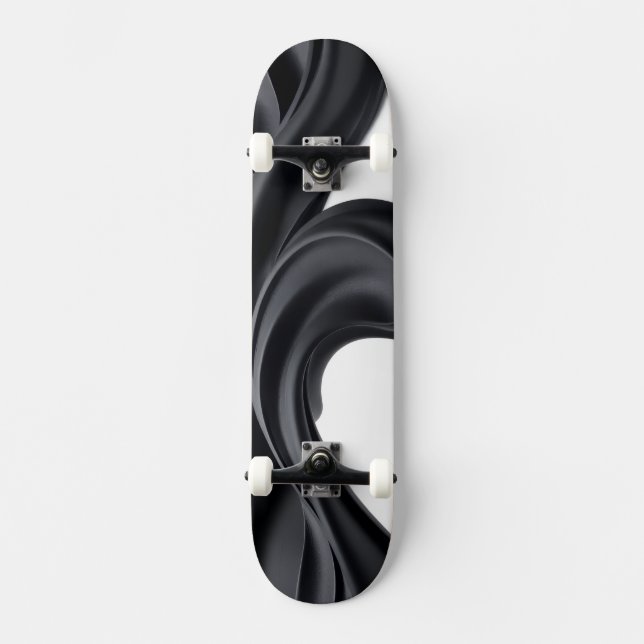 Pastel black color skateboard (Front)