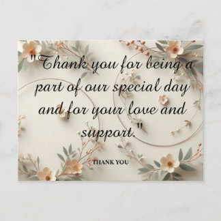 Pastel Blessings: A Heartfelt Thank You Postcard