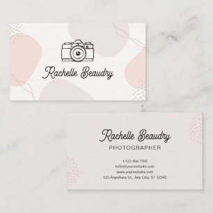 Pastel Blob Photography Fashion Designer Business Card