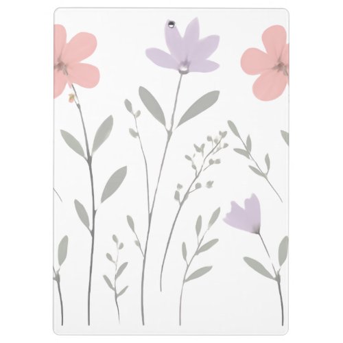 Pastel Bloom Floral Clipboards Teen Girls