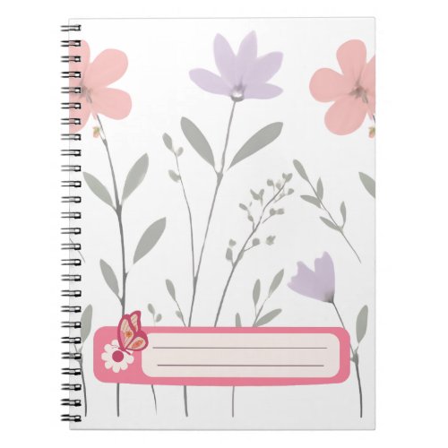 Pastel Bloom Floral Journals Teen Girls