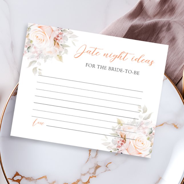 Pastel Blooms Bridal Shower Date Night Ideas (Creator Uploaded)