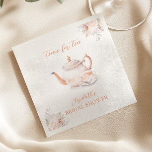 Pastel Blooms Bridal Tea Party Napkins