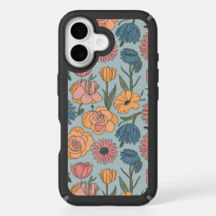 Pastel Blooms: Roses, Daisies, and Tulips iPhone 16 Case