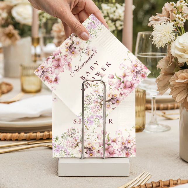 Pastel Blossom Baby Shower Napkins (Creator Uploaded)