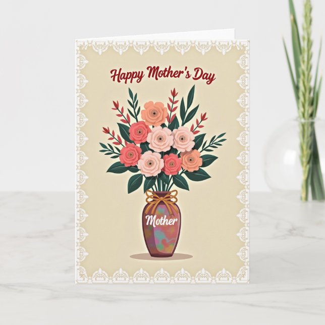 Pastel Blossoms Mother Card (Front)