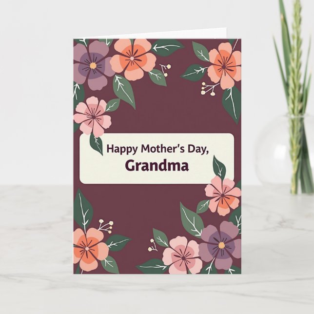 Pastel Blossoms Mothers Card (Front)