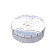Pastel Blue Agate Baptism Candy Tin at Zazzle