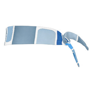 Pastel Blue and Gray Pattern, Tie Headband