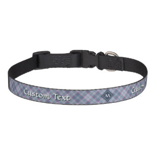 Pastel Blue and Pink Tartan Pet Collar