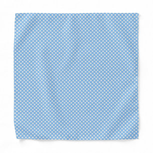 Pastel blue and white bandana