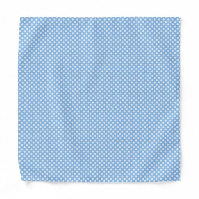 Pastel blue and white bandana (Front)