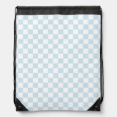 Black Brown Checkered Drawstring Bag Brown Plaid Checker 