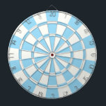 Pastel Blue And White Dartboard<br><div class="desc">Pastel Blue And White Dart Board</div>