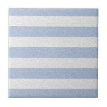 Pastel Blue And White Stripes Tile at Zazzle