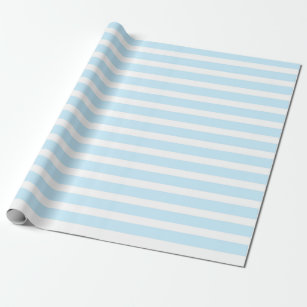 Wrapping Paper Classic Blue & White Striped