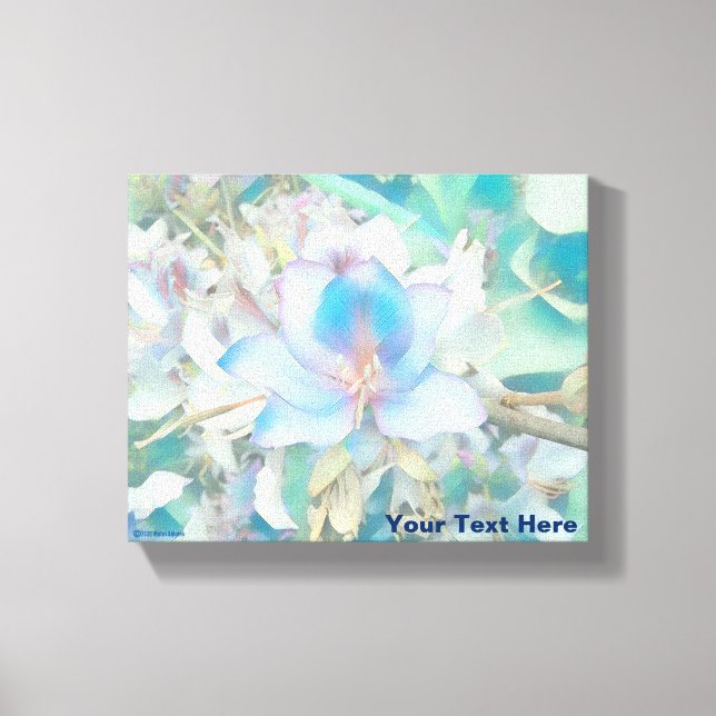 Pastel Blue Blossom Canvas Print (Front)