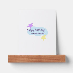 Pastel blue clouds stars purple happy birthday nam picture ledge