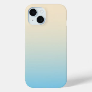 Pastel Blue Color Blend Smooth Gradient Trendy iPhone 15 Case