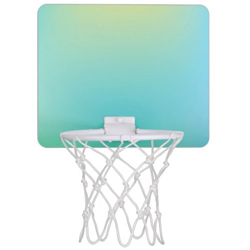 Pastel Blue Colors Abstract Blur Gradient Ombre Mini Basketball Hoop