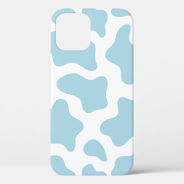 pastel blue cow print kawaii Case-Mate iPhone case (Back)