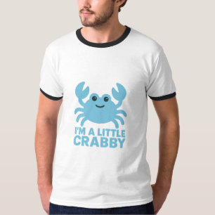 Pastel Blue Crab – Gentle “I’m a Little Crabby” T-Shirt