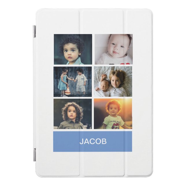 Pastel Blue Custom Photo – Personalized iPad Pro Cover (Front)