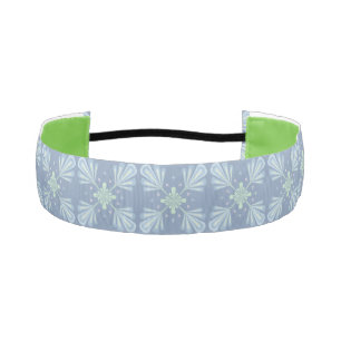 Pastel blue floral abstract repeat athletic headband