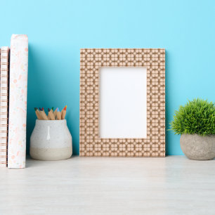 Pastel blue floral abstract repeat engraved frames