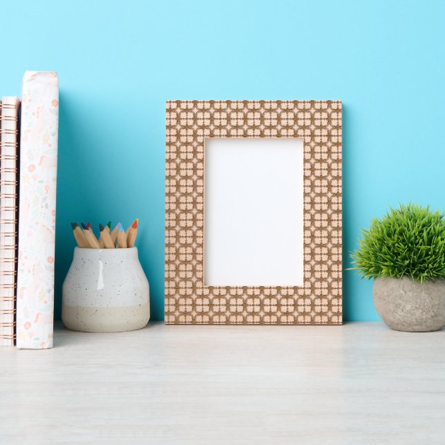 Pastel blue floral abstract repeat  engraved frames (Front)