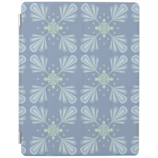 Pastel blue floral abstract repeat  iPad smart cover