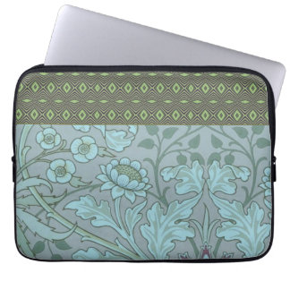 Pastel Blue Flowers Laptop Sleeve