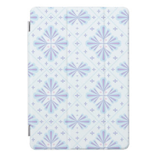 Pastel Blue Geometric Floral Repeat Pattern  iPad Pro Cover