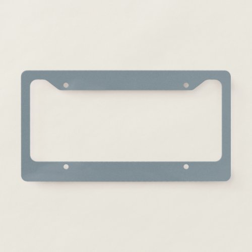 Pastel Blue_Gray Solid Color Pairs Denim Drift License Plate Frame