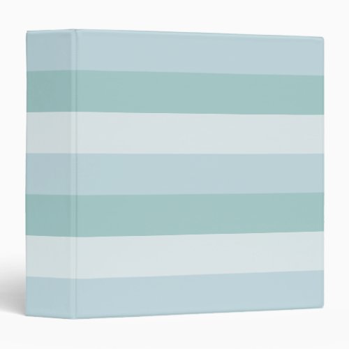 Pastel Blue Green Colors Striped Template Trendy 3 Ring Binder