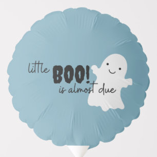 Pastel Blue Halloween Baby Shower Little BOO Balloon