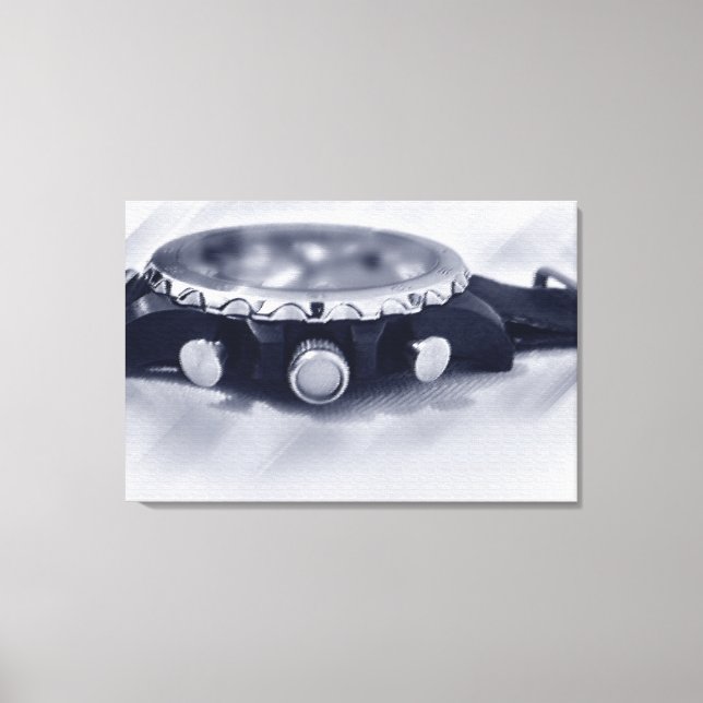 pastel blue hour canvas print (Front)