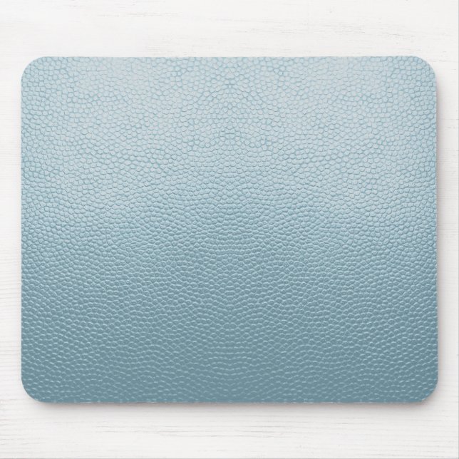 Pastel Blue Leather Mouse Pad (Front)