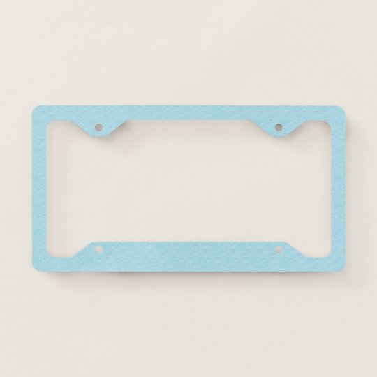 Pastel Blue License Plate Frame | Zazzle.com