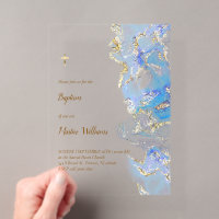 pastel blue marble Baptism