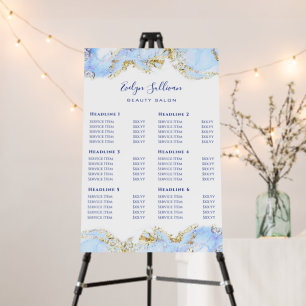 Pastel Blue marbling Price list Foam Board