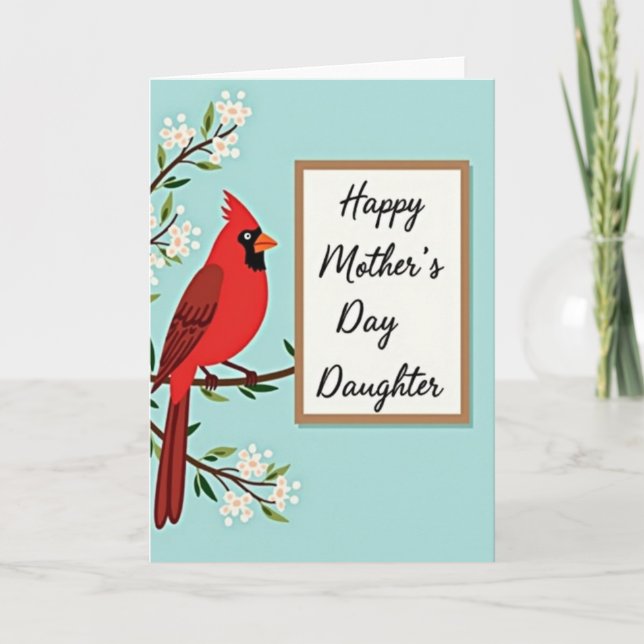 Pastel Blue Mothers Day Card (Front)
