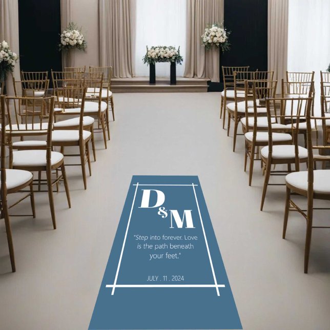 Pastel Blue Personalized Wedding Keepsake Floor Decals (Creator Uploaded)