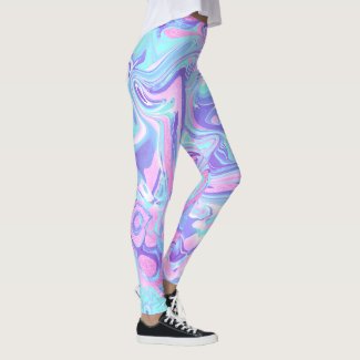 Pastel Blue & Purple Marble Liquid Texture